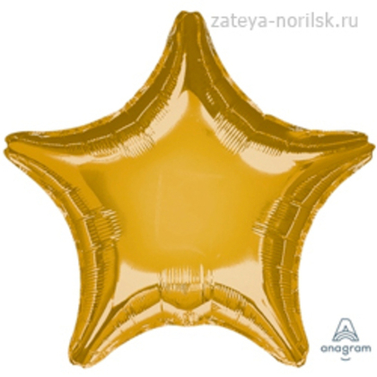 Звезда металлик Gold