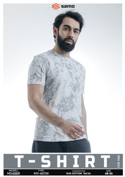 5488 Футболка мужская, белый (56)