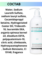 Шампунь для окрашенных и поврежденных волос с аргановым маслом Lador Damaged Protector Acid Shampoo, 900 мл.