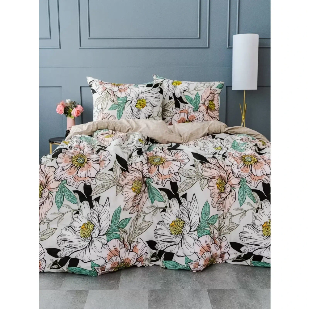 Комплект постельного белья поплин 2,0 сп.»Павлайн» Sweet Sleep Розалия