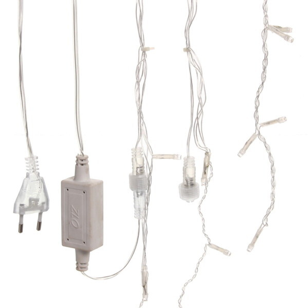 Гирлянда для улицы БАХРОМА «Мерцание» ш3м* в40/60см 100 ламп LED, прозр.провод,1 режим, IP-54, Жёлтый (возможность соединения)