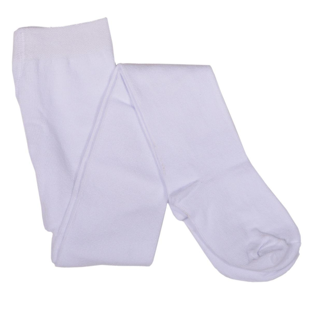 Колготки для девочек Ф-205 р.122-128. белый (Фаза), 1 шт.
