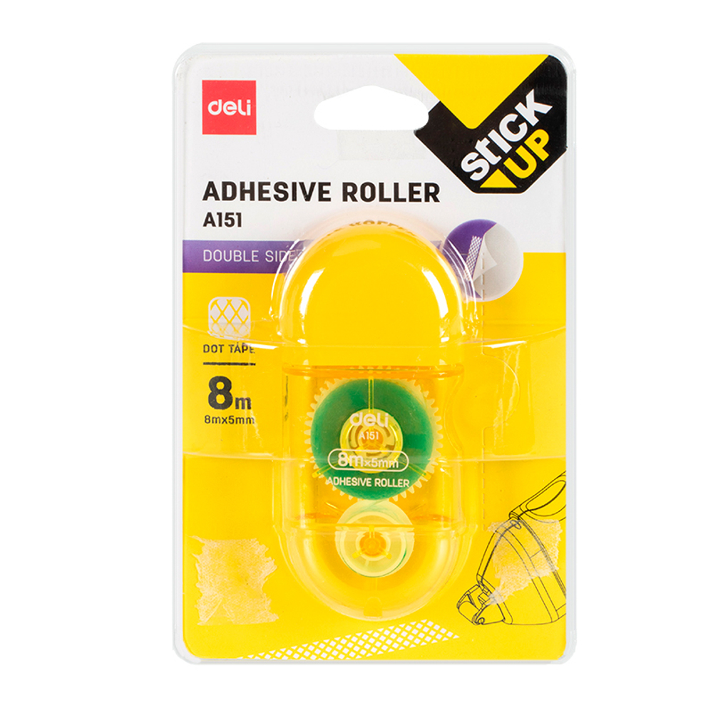 Клей-роллер "DELI", 5mm x 8m, в блистере