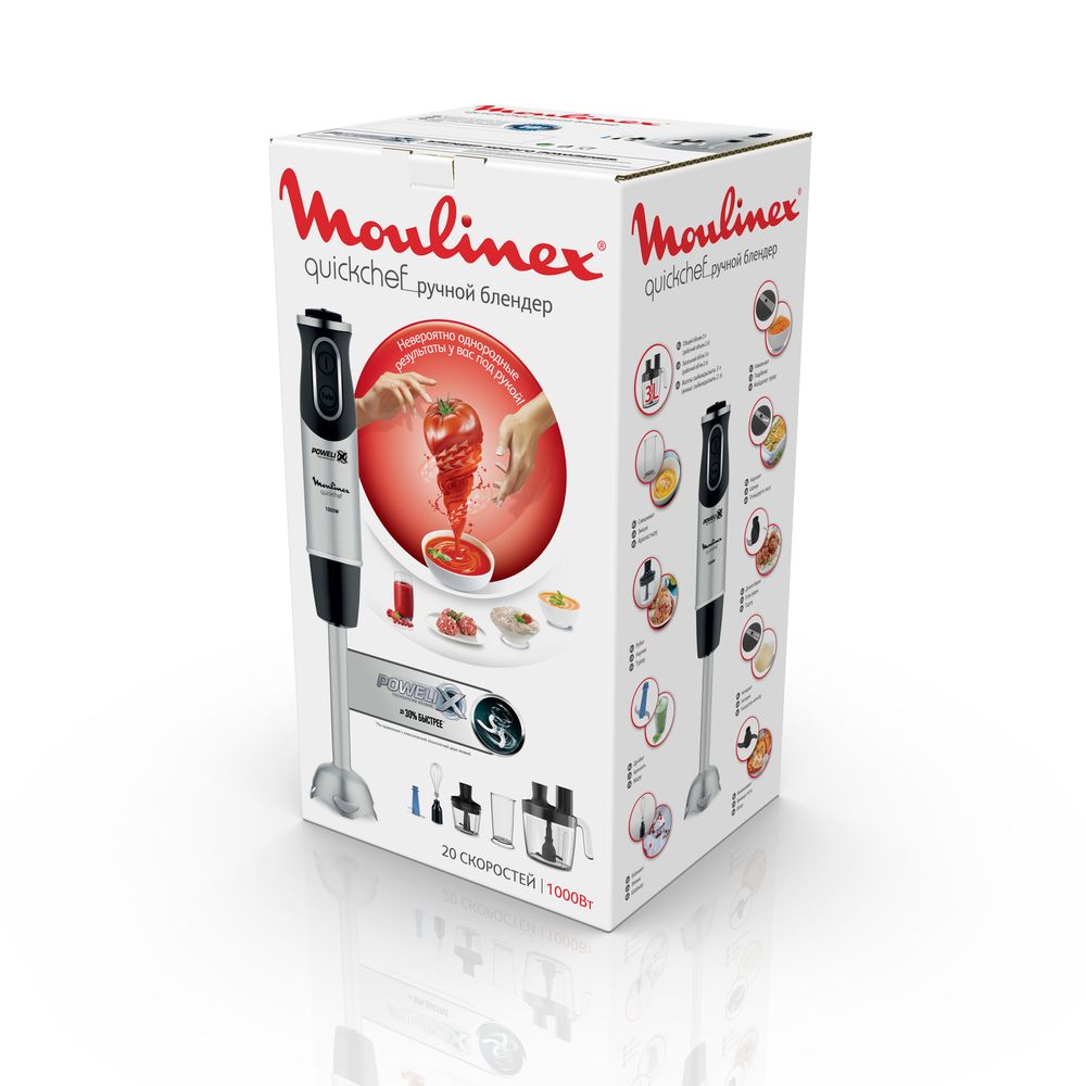 Погружной блендер Moulinex QuickChef DD65L832
