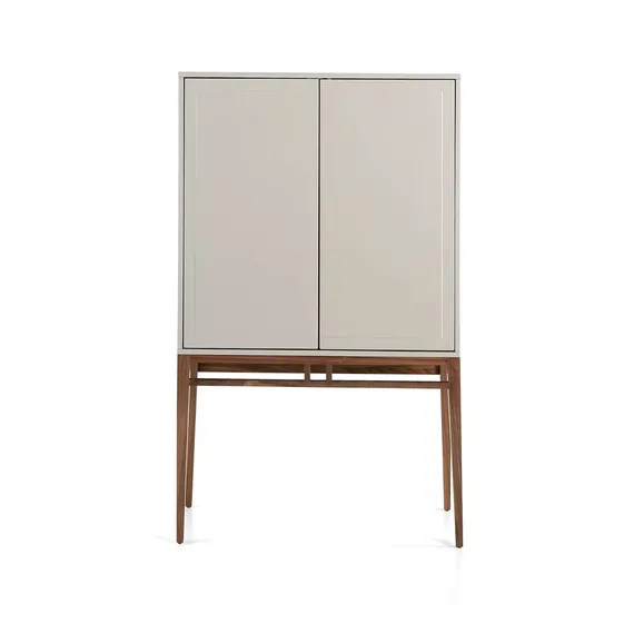 Буфет Angel Cerda CP1709 /3073 жемчужно-серый с ножками из ореха