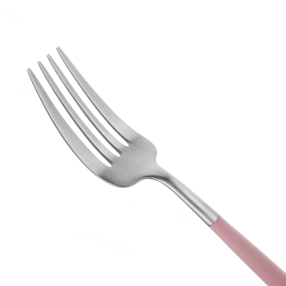 Набор столовых приборов на 6 персон 24 предмета Cutipol Goa matte pink в подарочной упаковке