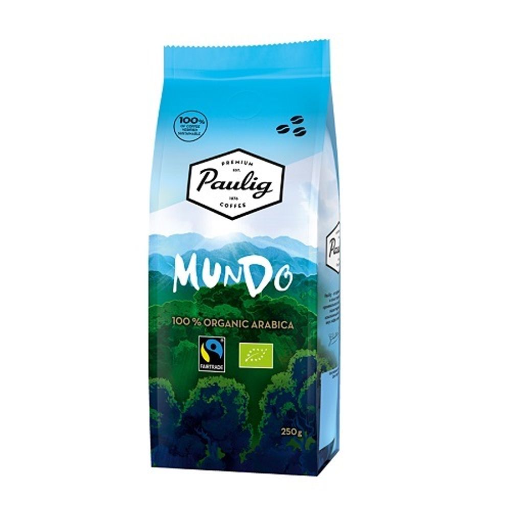 Paulig Mundo Organic, зерно, 250 гр.