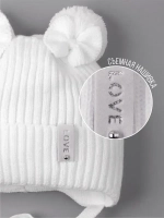 Шапка вязаная демисезонная для девочки
