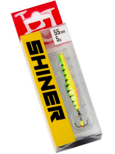 Блесна вертикальная зимняя Lucky John SHINER 55мм Tiger блистер