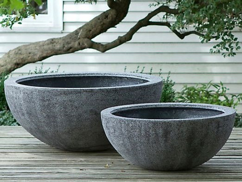 Цветочница Полусфера (бетон)