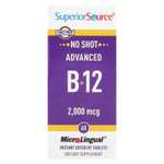 Superior Source, Advanced B-12, 2000 мкг, 60 быстрорастворимых таблеток MicroLingual®