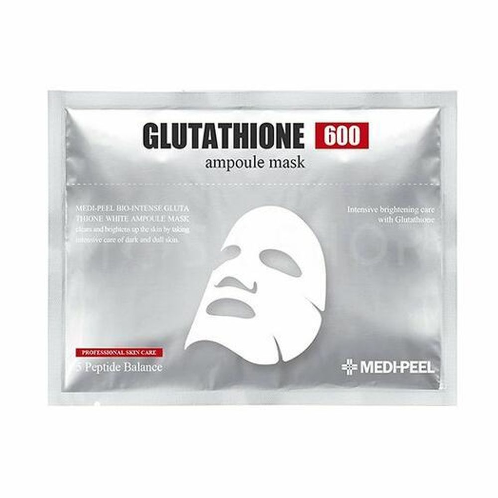 Осветляющая ампульная маска с глутатионом Medi-Peel Bio-Intense Glutathione 600 White Ampoule Mask