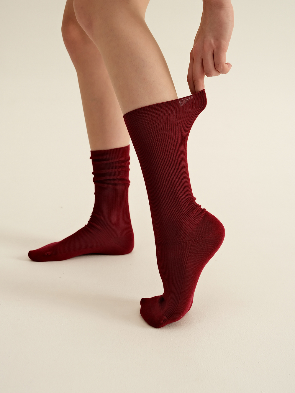 Носки в рубчик