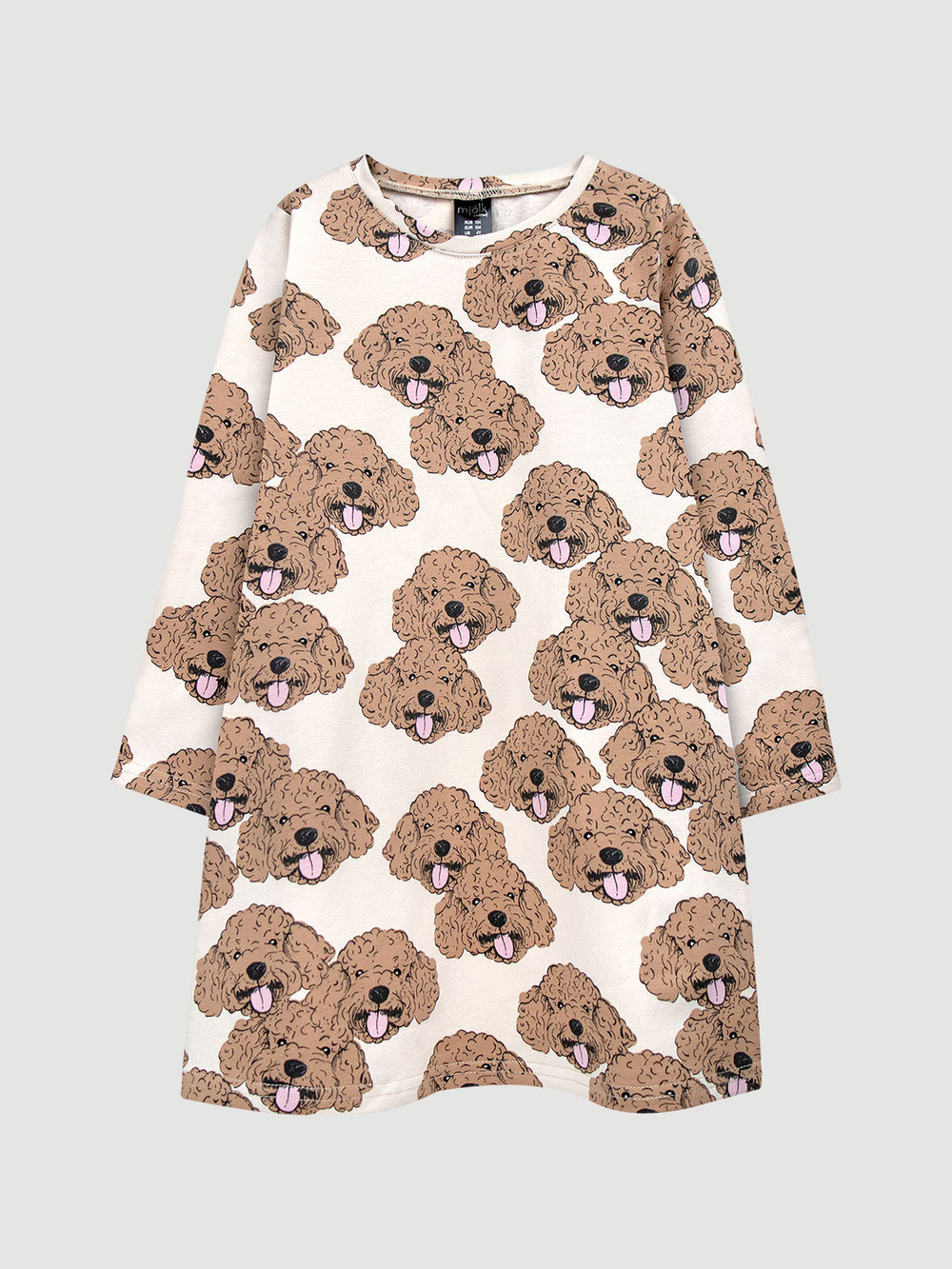 Платье трапеция Mjölk Мальтипу, с длинным рукавом