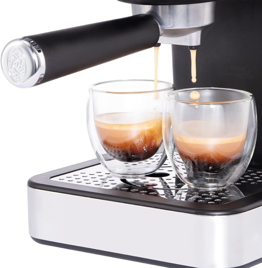 Кофеварка рожковая Russell Hobbs 26450-56 чёрный + Электрический чайник 26420-70