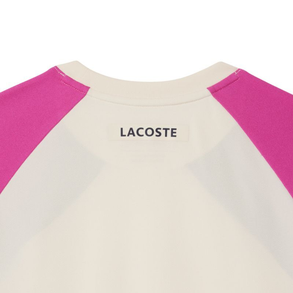 Теннисная футболка Lacoste Ultra Dry Colour-Block Tennis