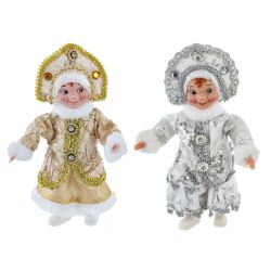 GAEM Игрушка набивная "Снегурочка", L13 W5 H20 см