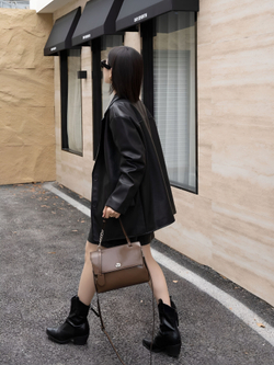 женская сумка на плечо из натуральной кожи