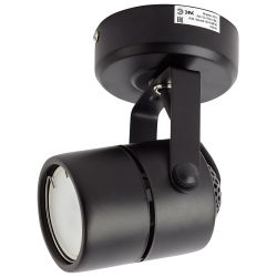 OL4 GU10 BK Подсветка ЭРА Накладной, черный