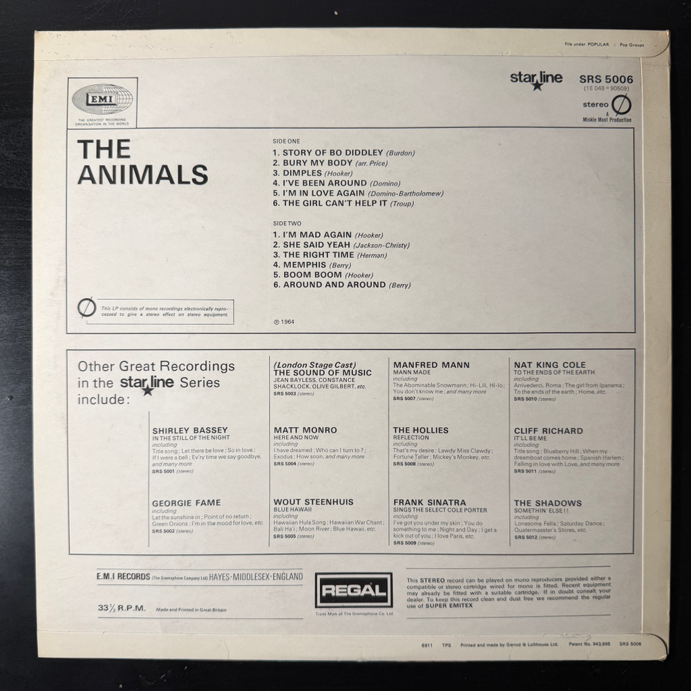 The Animals ‎– The Animals (Англия 1969г.)