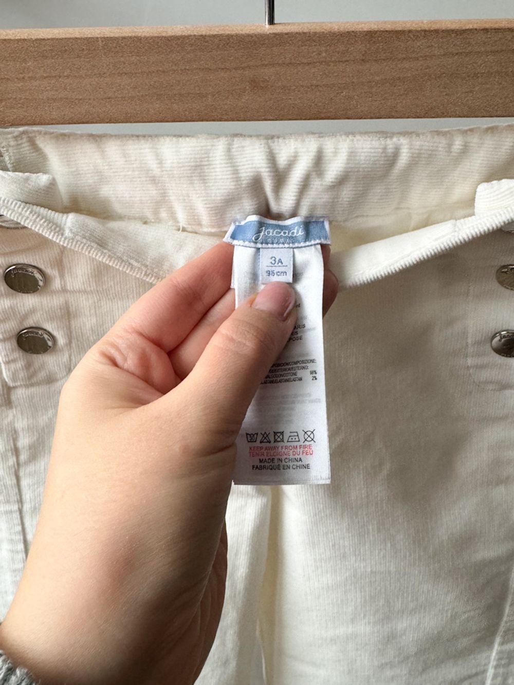 Новые вельветовые брюки Jacadi, 98