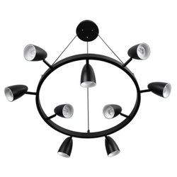 8237/9 COMFI LN26 256 черный, металл Светильник подвесной GU10 LED 9*7W 220V ILMINA