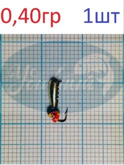 Мормышка вольфрамовая "Опарыш" с петлей