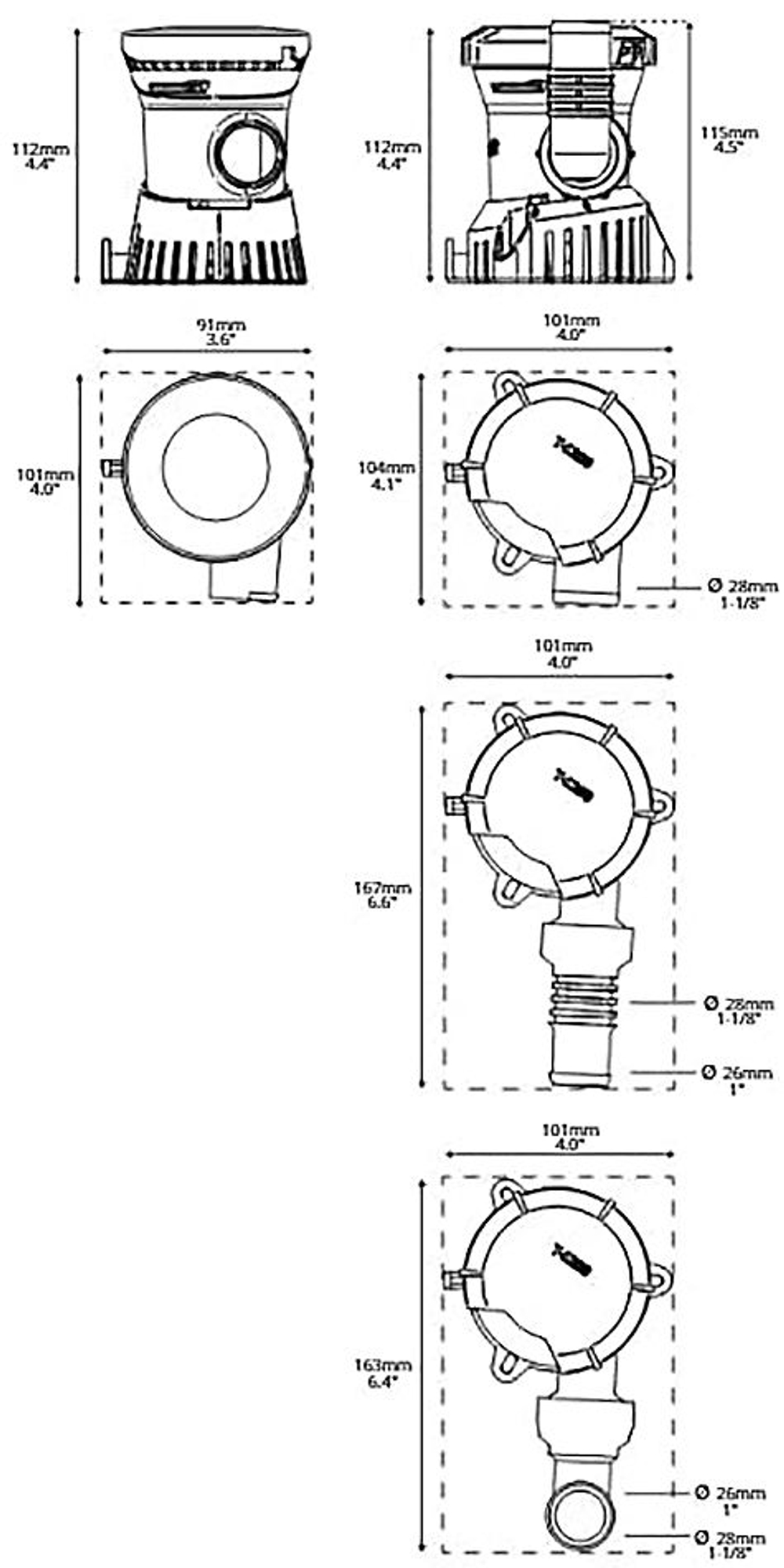 Трюмная помпа Tsunami MK2 1200, 12В (10268148)
