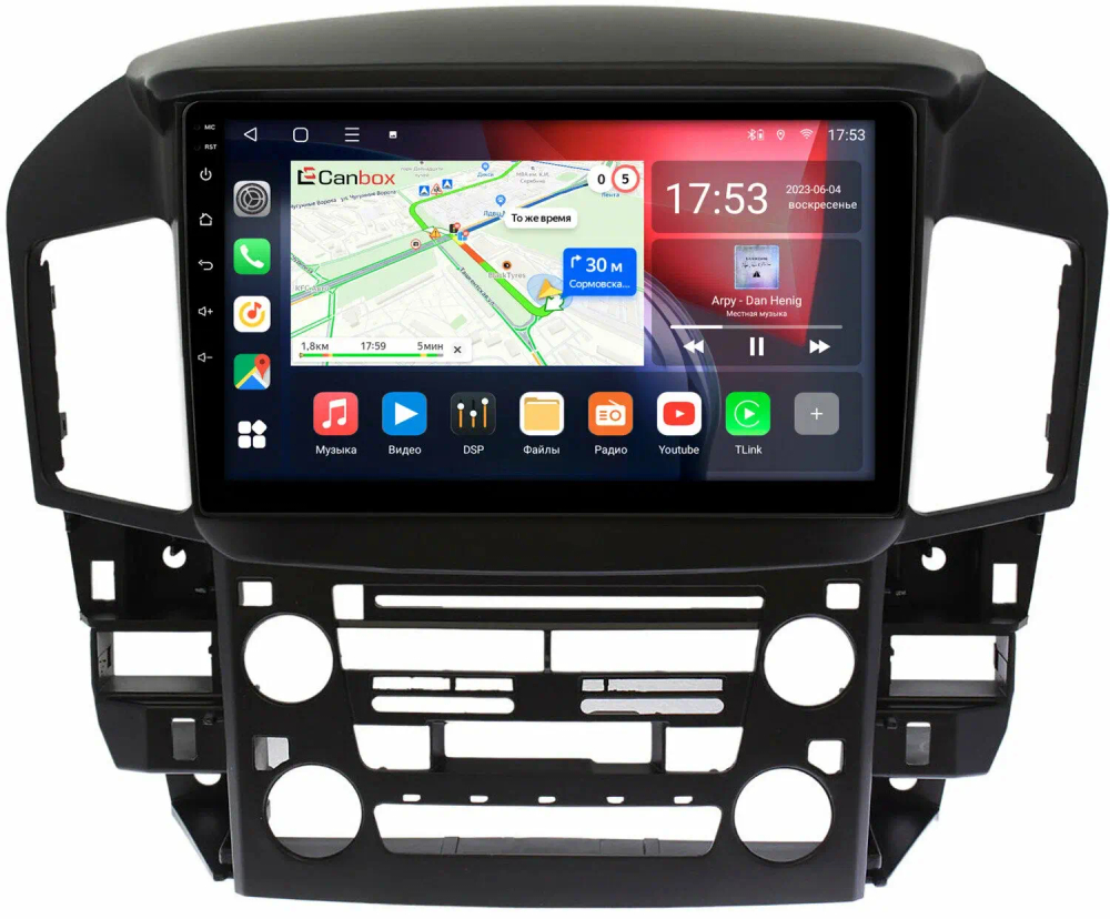 Магнитола для Lexus RX300 U10, Toyota Harrier 1 1997-2003 (взамен монохрома) - Canbox 9218 Qled, Android 10, ТОП процессор, SIM-слот
