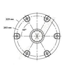 Стойка под сиденье COLUMBIA регулируемая 370-500 мм "газлифт", стойка 73 мм, основание 230 мм