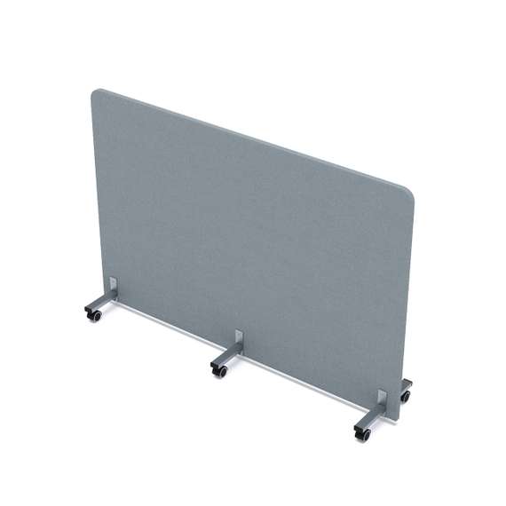 011.МП.1611 Акустическая мобильная перегородка на колесных опорах (1600*377*1100)