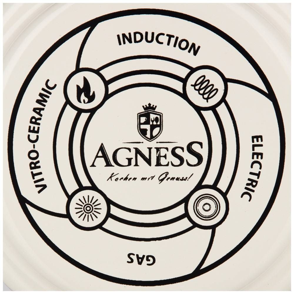 ЧАЙНИК ЭМАЛИРОВАННЫЙ AGNESS, СЕРИЯ ЯБЛОНЕВЫЙ САД, 1,0Л ПОДХОДИТ ДЛЯ ИНДУКЦИОН.ПЛИТ