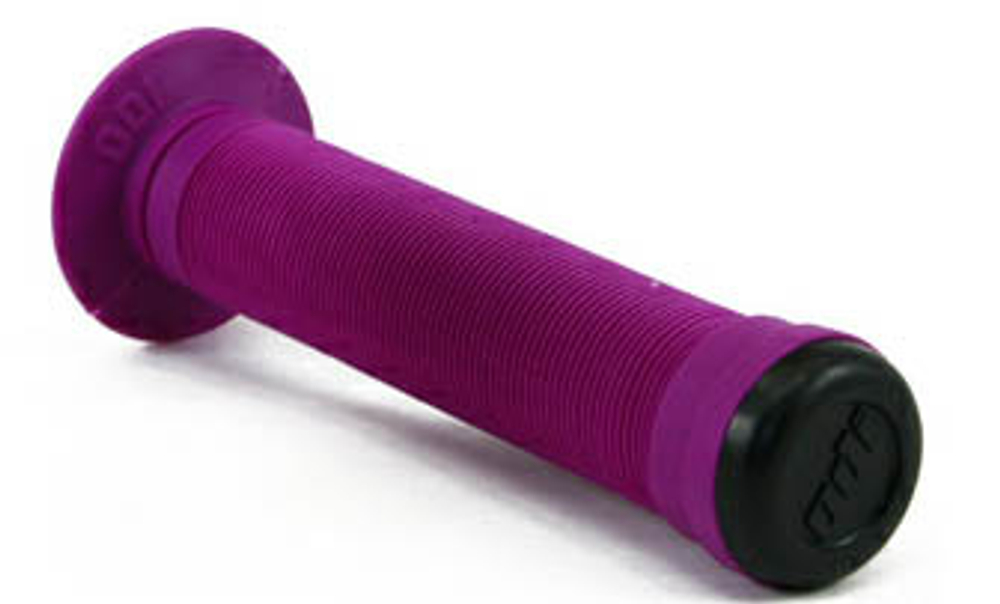 Грипсы ODI LONGNECK  фиолетовые с пластиковыми грипстопами, 143мм Longneck ST F01LSPR