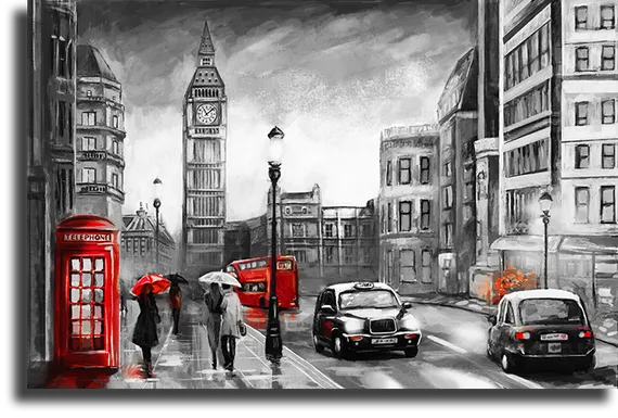 Постер "Нарисованный Лондон"