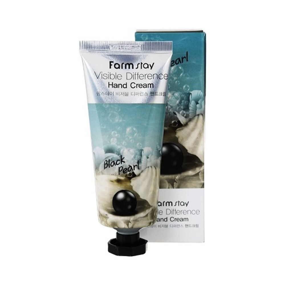 Farm Stay Visible Difference Black Pearl Hand Cream крем для рук с черным жемчугом