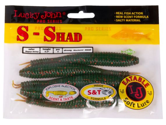 Черви съедобные LJ Pro Series S-SHAD 5.2in (13.20)/085 5шт.