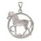 Подвеска Лошадь в круге - кулон из серебра 925 пробы, вид 3