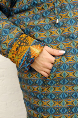 Двусторонняя куртка "Подсолнухи", по мотивам картины Ван Гога "Подсолнухи (F452)"