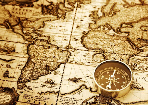 Географические карты №67 Фотообои и Фрески ручной работы