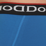 Синие мужские трусы-боксеры с пришивной брендированной резинкой (Размер: XL) (Цвет: синий)