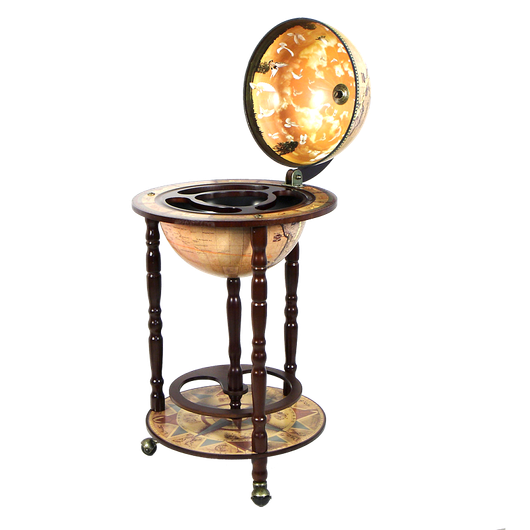 Глобус-бар напольный 88х44 см с картой XVI века