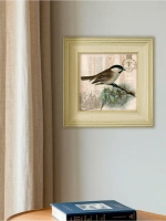 Картина интерьерная на холсте в раме "Птички" 30*30 см