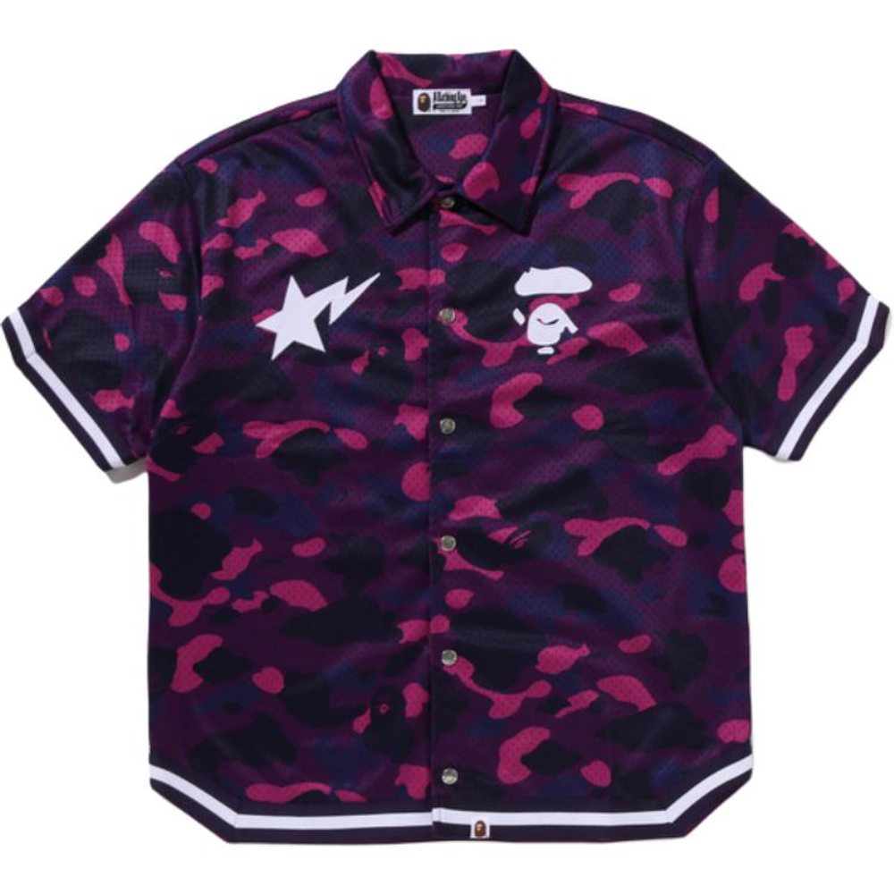 A Bathing Ape Bathing Ape Shirts Button Moderate Polyester Regular Straight Fit Summer 0zxsrm314321q