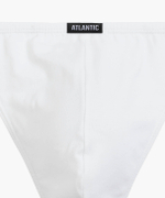 Мужские трусы стринги Atlantic, набор из 2 шт., хлопок, белые, Basic 2BMP-253