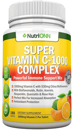 NutriONN SUPER Vitamin C Complex 120 caps, Витамин С Комплекс