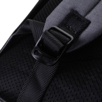 Рюкзак молодежный 51*30*20 см, 2 отделения, с брелоком, чёрно-серый