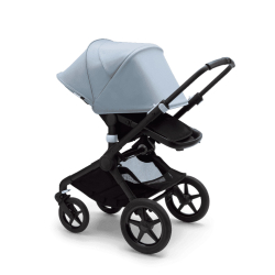 Коляска 2 в 1 Bugaboo Fox 2 Black/Black-Vapor Blue, черный/черный-дымчатый синий