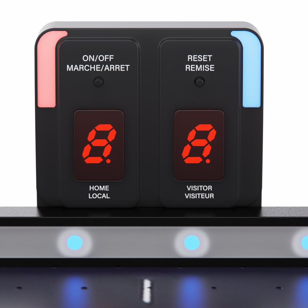 Игровой стол – аэрохоккей с подсветкой DFC Championship 53&amp;quot; 135 х 65 см, складной, черный