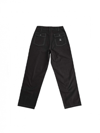 Брюки THE BAD FRIENDS Blade Run рип стоп черный белая отстрочка