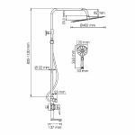 Душевая система WasserKraft A166.117.127.087.CH хром